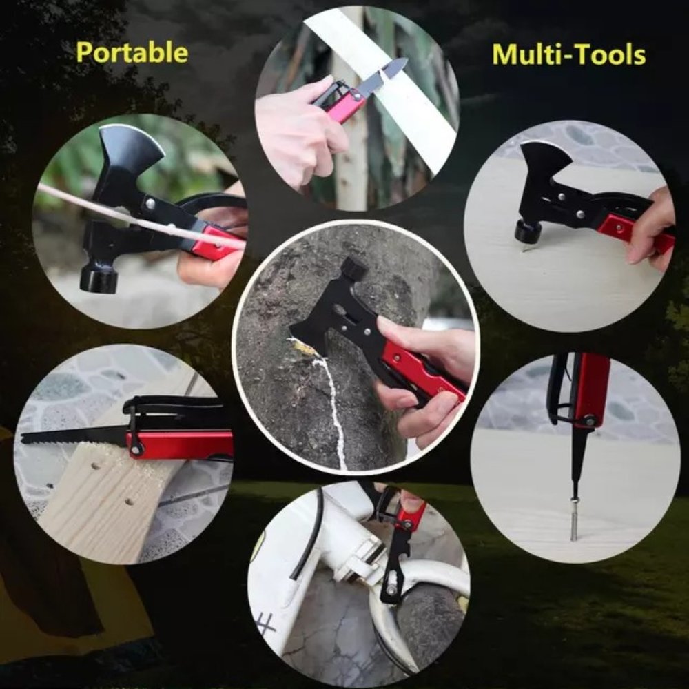 All In One Multitool Survival The Claw Hammer Martelos Camping Chipping Mallet M